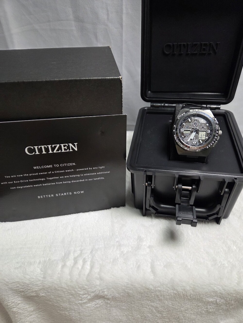 Citizen Promaster Protective Watch Case in Black with Branded Box